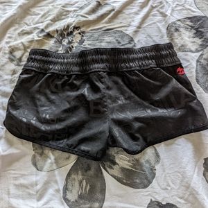 Black swim shorts